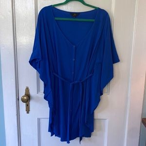 Jack by BB Dakota belted shirt dress blue size Large